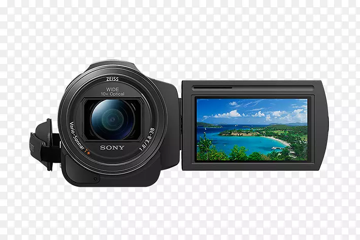 视频索尼手持摄像机FDR-Ax 33索尼手持凸轮FDR-ax53摄像机4k分辨率-索尼无线耳机电池