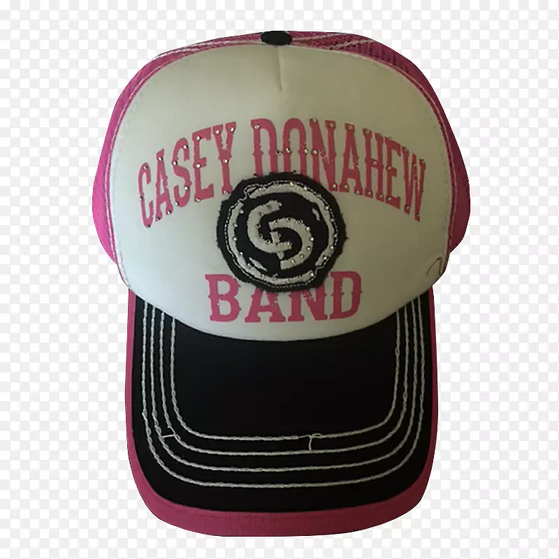 棒球帽栗色产品字体-粉红色珠宝帽