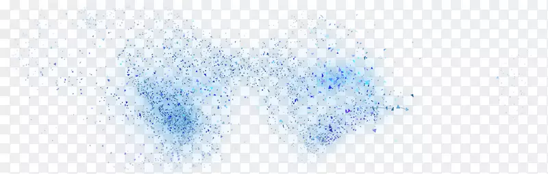 艺术天空的水线字体作品-蓝色粒子