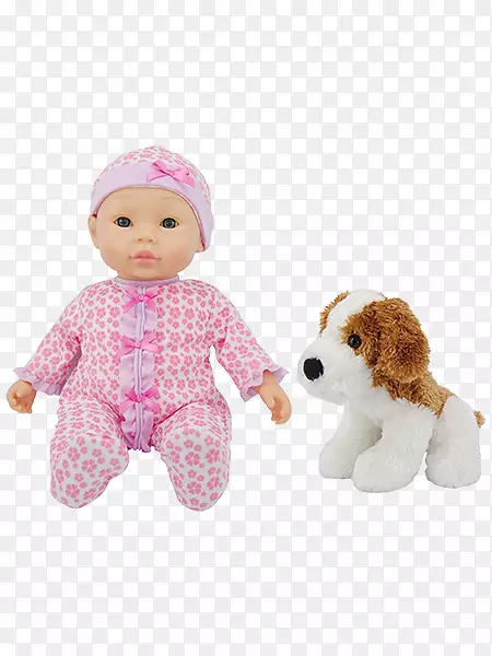 小狗毛绒玩具&可爱的玩具，狗娃娃，婴儿-新生婴儿娃娃