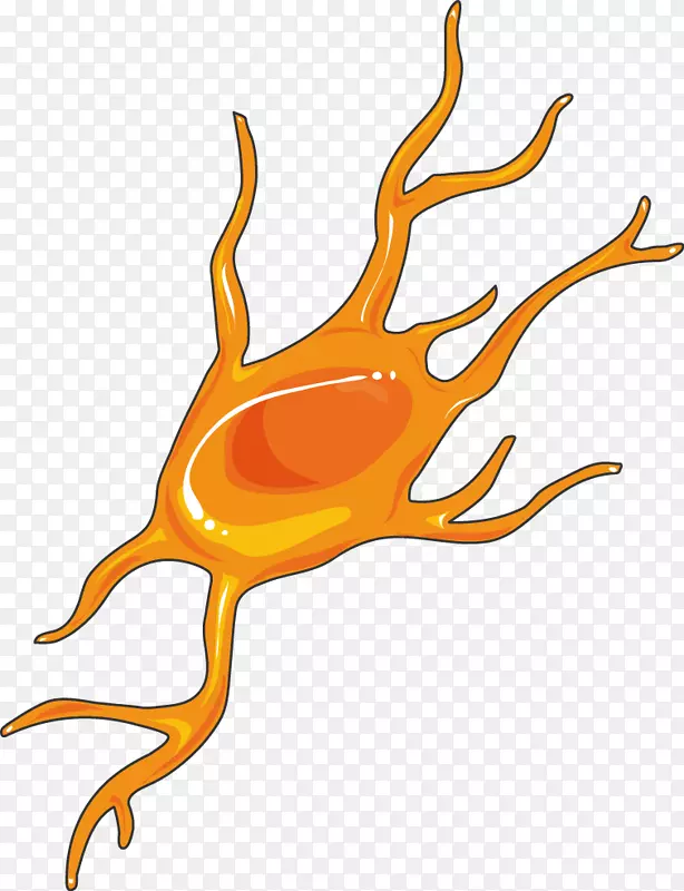 神经系统Servier医学剪贴画医学小胶质细胞脑爆炸