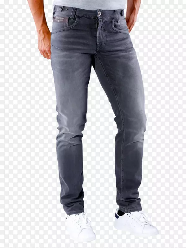 牛仔裤、修身裤、服装、利维·施特劳斯公司。-灰色牛仔裤男