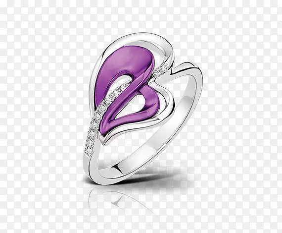 紫水晶环产品设计紫紫花环耳环