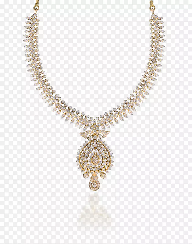 项链耳环珠宝钻石魅力和吊坠.海德拉巴神庙珠宝