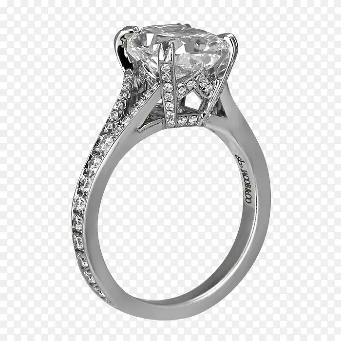 结婚戒指，钻石切割，耳环，公主剪裁-带无限大带的坐垫切割