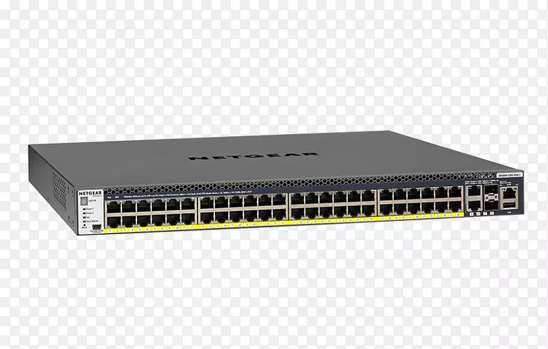 NETGEAR安全m 4300-8x8f可堆叠交换机网络交换机m4300-28g-Poe+托管SW aps1000w-poe交换机