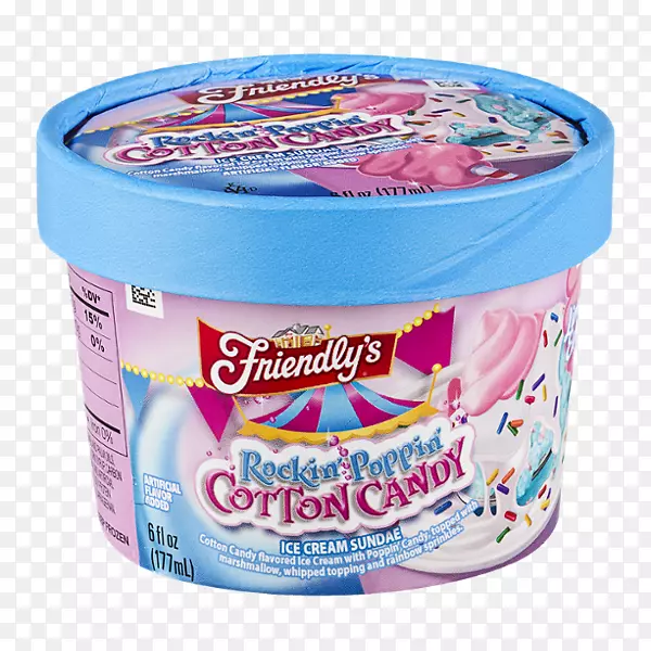 冰淇淋圣代棉花糖果口味-棉花糖果钉