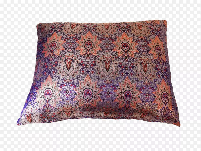 投掷枕头垫丝绸紫色创新-泰国丝绸坐垫