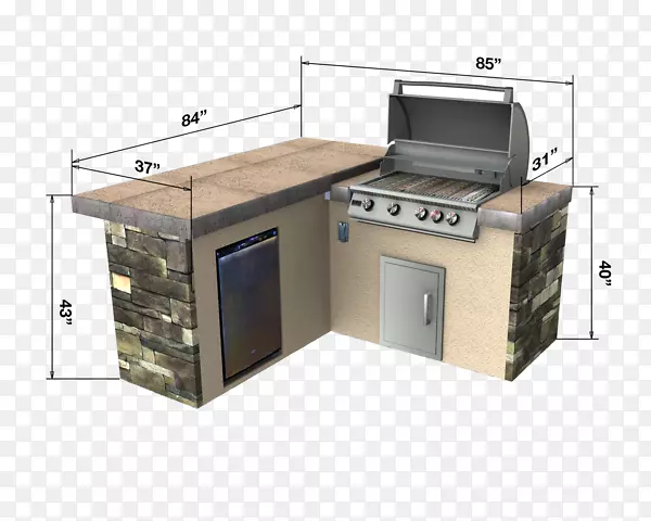 厨房橱柜台面家用电器-绿色鸡蛋户外厨房设计理念