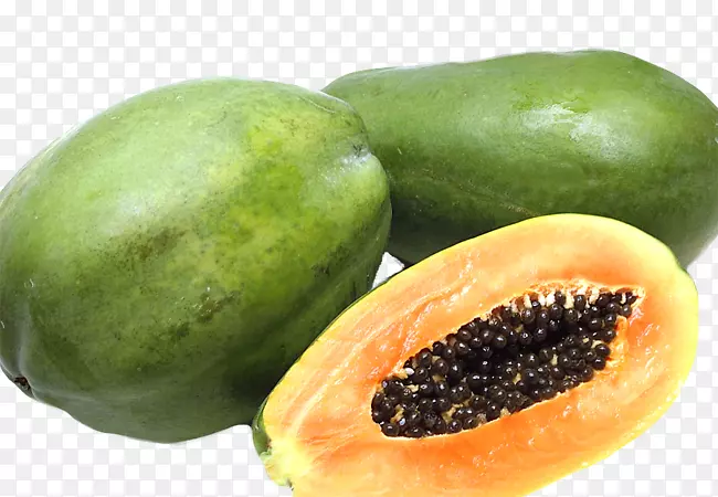 番木瓜食品水果成熟产品-早期绿色西兰花