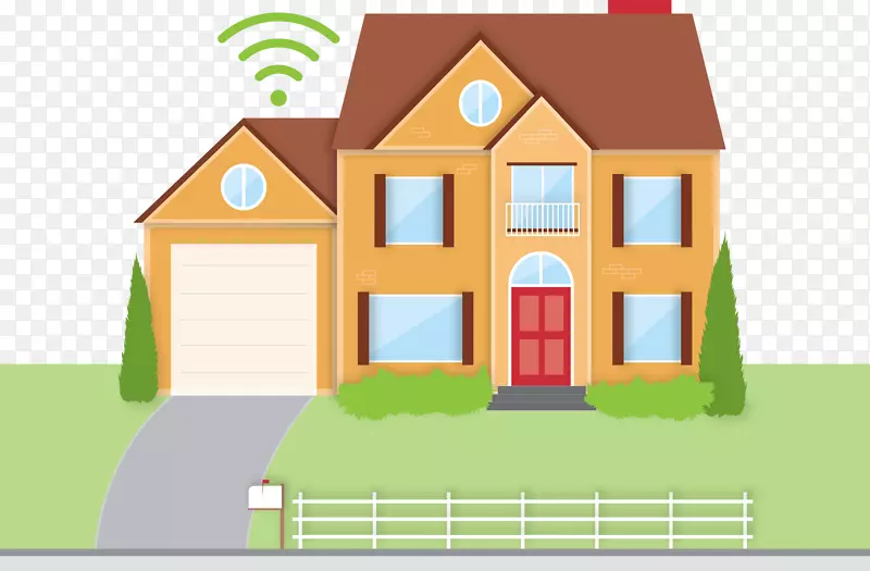 因特网接入服务提供商wi-fi带宽连接的家庭