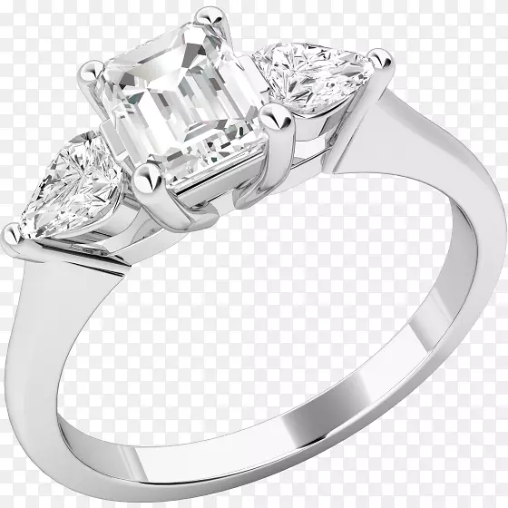结婚戒指，耳环，钻石订婚戒指.翡翠钻石戒指