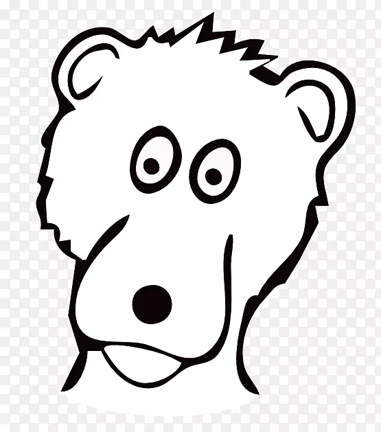 奥斯玛比尔德熊着色书动物线艺术熊