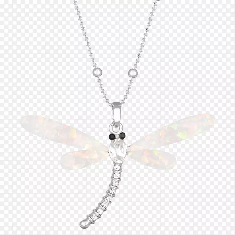 魅力和吊坠昆虫项链身体珠宝-蜻蜓珠宝