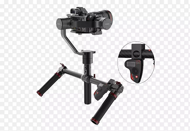 莫萨-空气三轴电动万向架稳定器摄像机稳定器视频无镜可互换镜头照相机佳能c 100运动