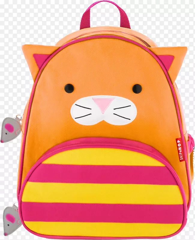 跳动物园小孩背包跳别忘了我不是背包&午餐袋一套粉色猫跳