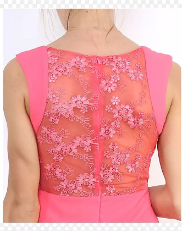 连衣裙肩袖粉红色m-珊瑚信息