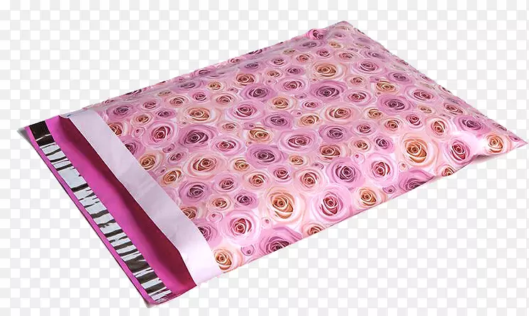 10x13粉色和红玫瑰设计师聚邮递员送货信封-粉色巴宝莉袋
