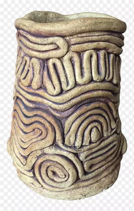 陶器卷绕陶瓷兵马俑花瓶