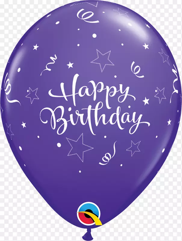 11“6计数印刷零售包装生日闪亮星-我的气球箔Qualatex生日箔气球11英寸气球玩具气球-生日短信泡沫快乐