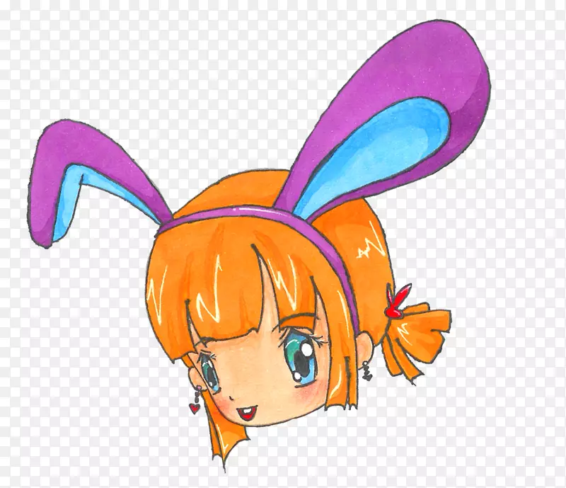 复活节兔子剪贴画马耳纸兔耳