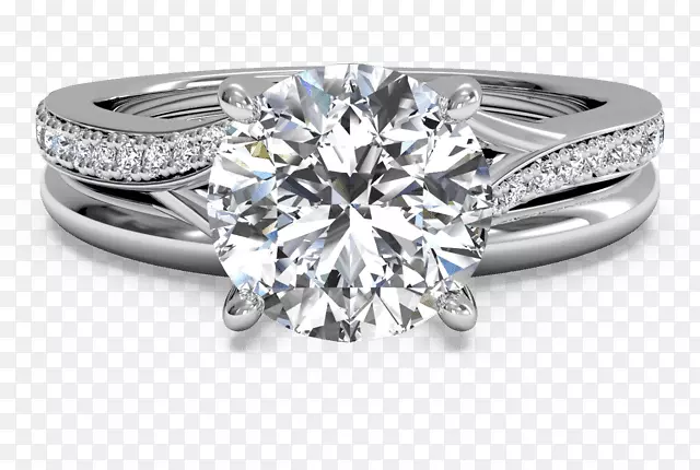 订婚戒指钻石切割结婚戒指真正的钻石戒指