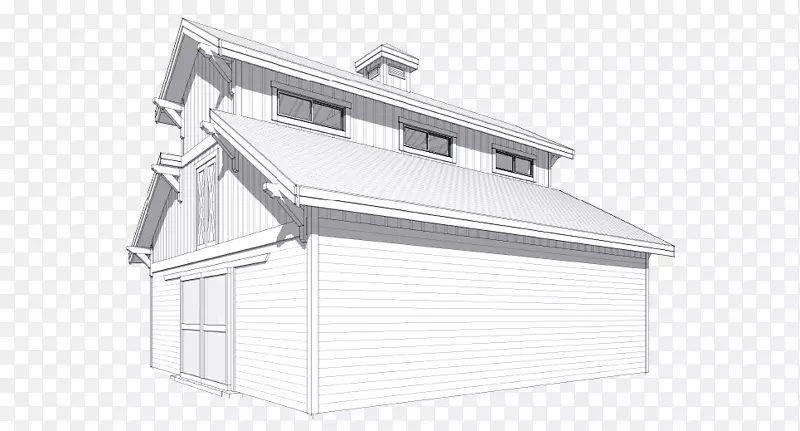 肯塔基州屋顶杆建筑的谷仓框架-美观的停车结构