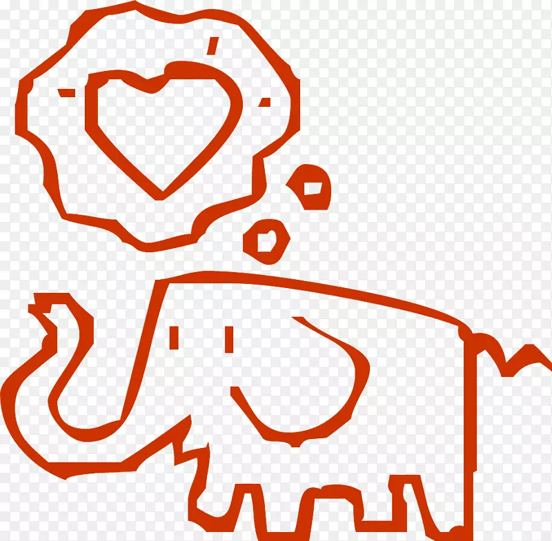 情人节-大象，爱情，心肝