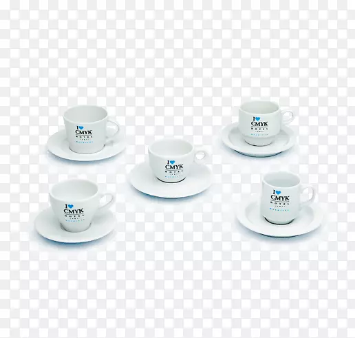 咖啡杯纺织品印花瓷杯茶托亚马逊酒店