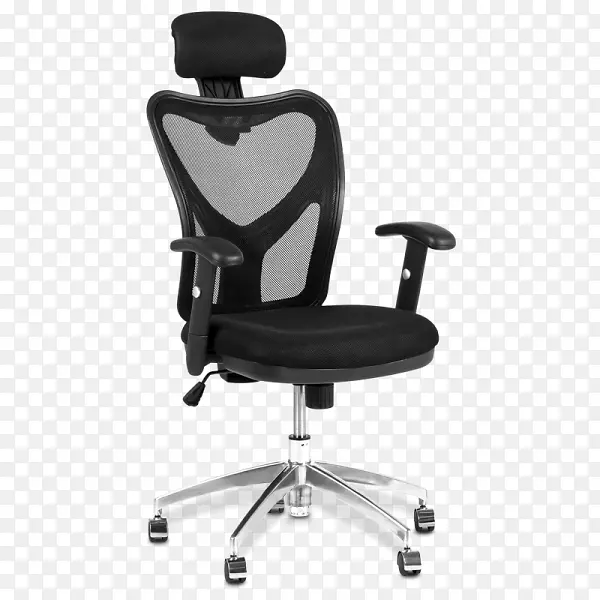 办公椅和桌椅AK-7002符合人体工程学的电脑游戏办公椅，包括腰支撑和头枕-炭黑/黑色家具，赛车高级电玩椅-网状座椅头枕