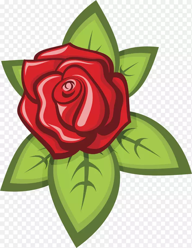 花园玫瑰，剪贴画，花卉设计，开放