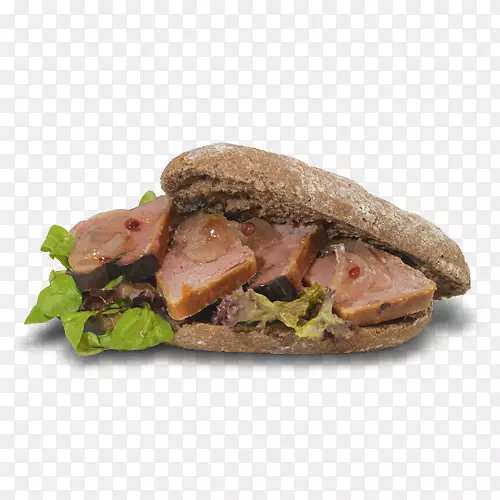 布法罗汉堡早餐三明治汉堡包bocadillo-frisse沙拉