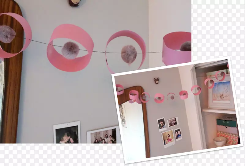 室内设计服务产品粉红色m-diy花环