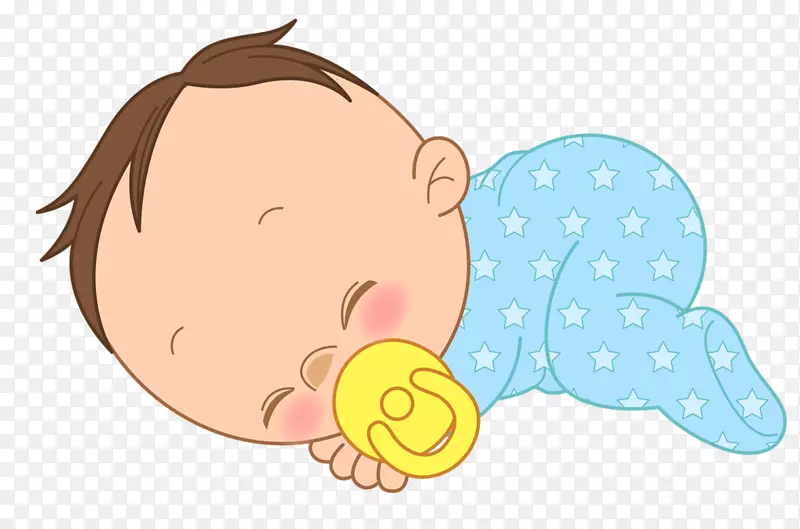 png图片婴儿剪贴画图片站着的卡通男孩睡觉