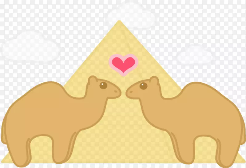 骆驼动物饼干夹艺术画卡瓦伊饼干