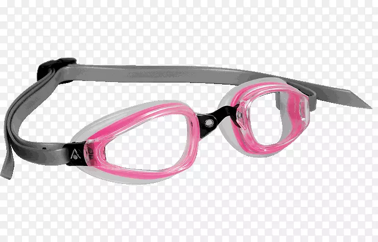 瑞典护目镜，太阳镜，游泳.粉红色水晶球护目镜