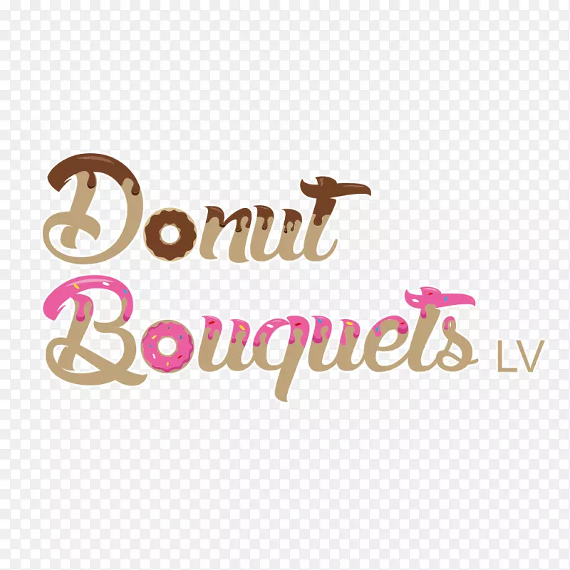 甜甜圈，花束，商标，字体-有趣的甜甜圈