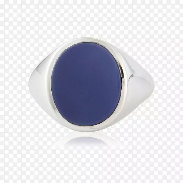 戒指蓝宝石印红玛瑙彩色黄金-大椭圆形戒指
