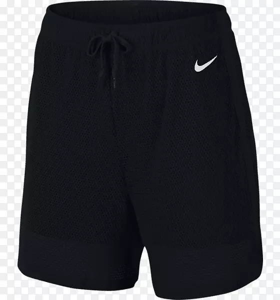 跑步短裤，衣服，t恤，耐克，黑色网眼短裤