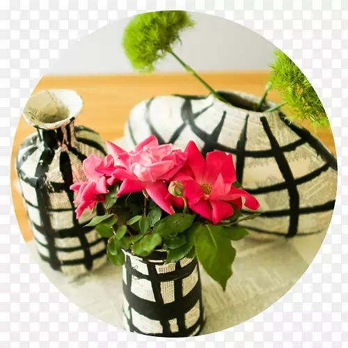 花卉设计花瓶切花自己做-DIY脱钩花瓶