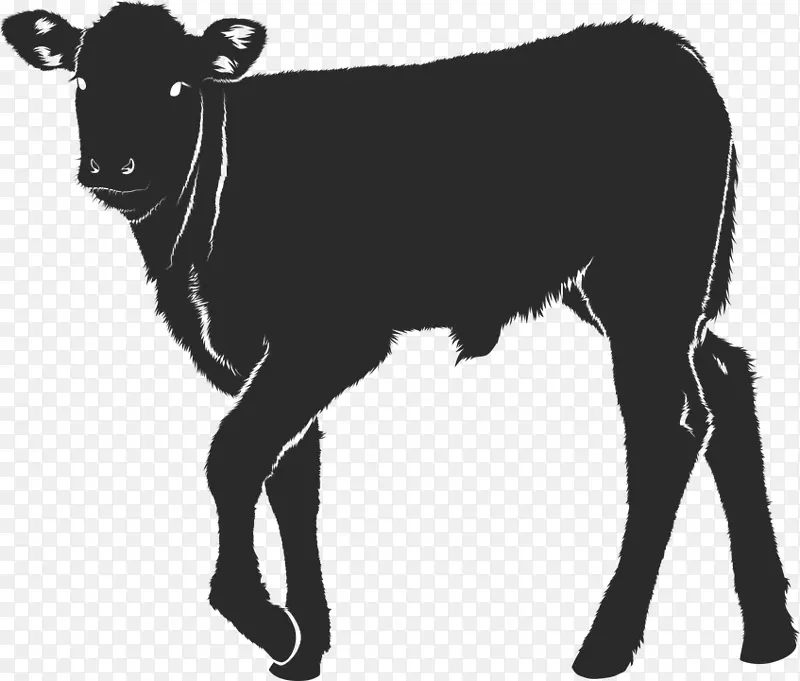 牛牛剪贴画png图片.牛和小牛剪贴画部分