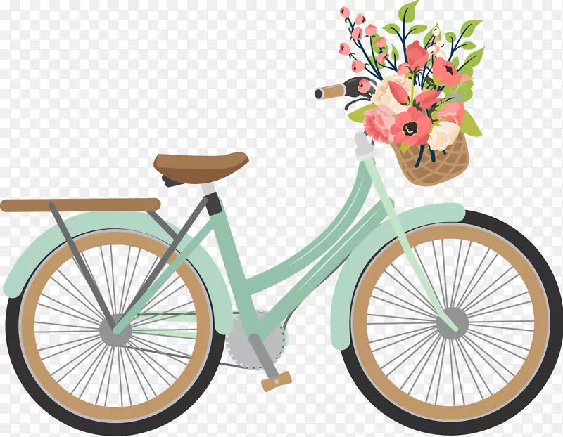 妈妈自行车轮子幸福形象礼物-礼物