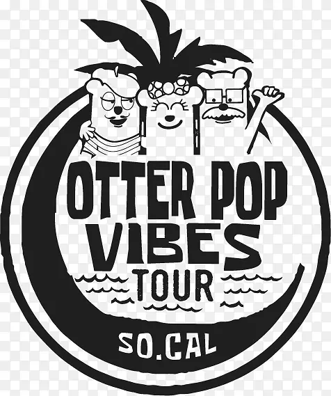 LOGO Ottter POPS品牌字形演唱会巡回演出-水獭POPS标志