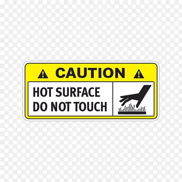 标签聚氯乙烯乙烯基产品警告热表面