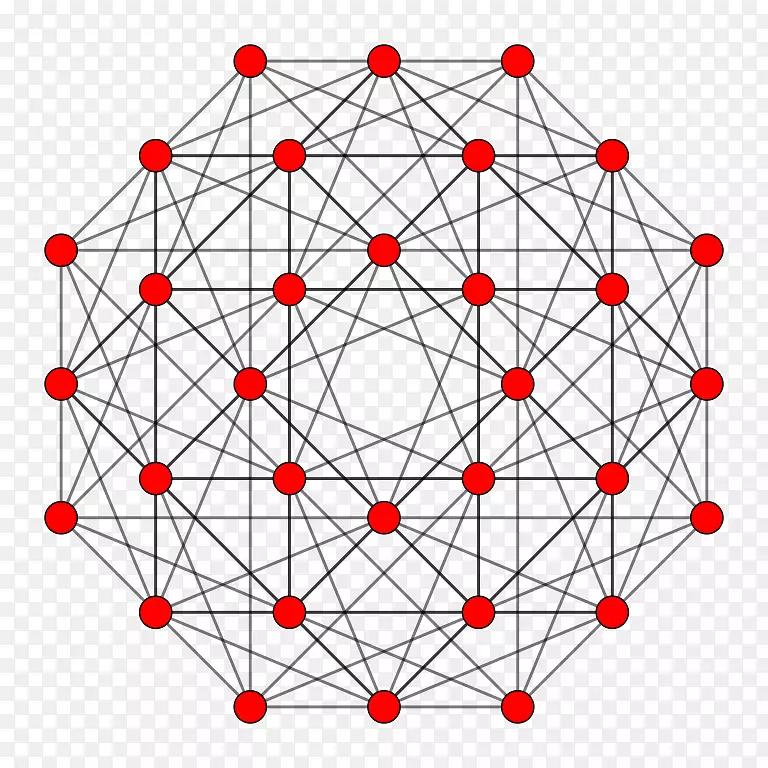 24细胞数学规则多边形剪贴画.根图