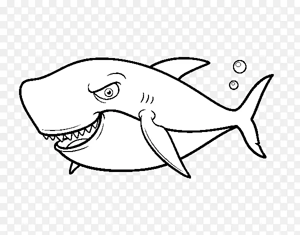 大白鲨绘图画册插图-佩克西·埃斯帕达(Peixe Espada Em)