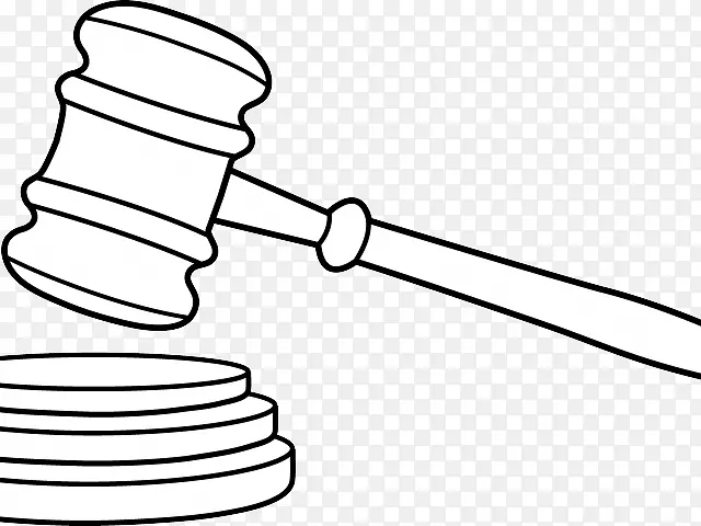 裁剪艺术木槌裁判员绘制png图片.木槌和长袍