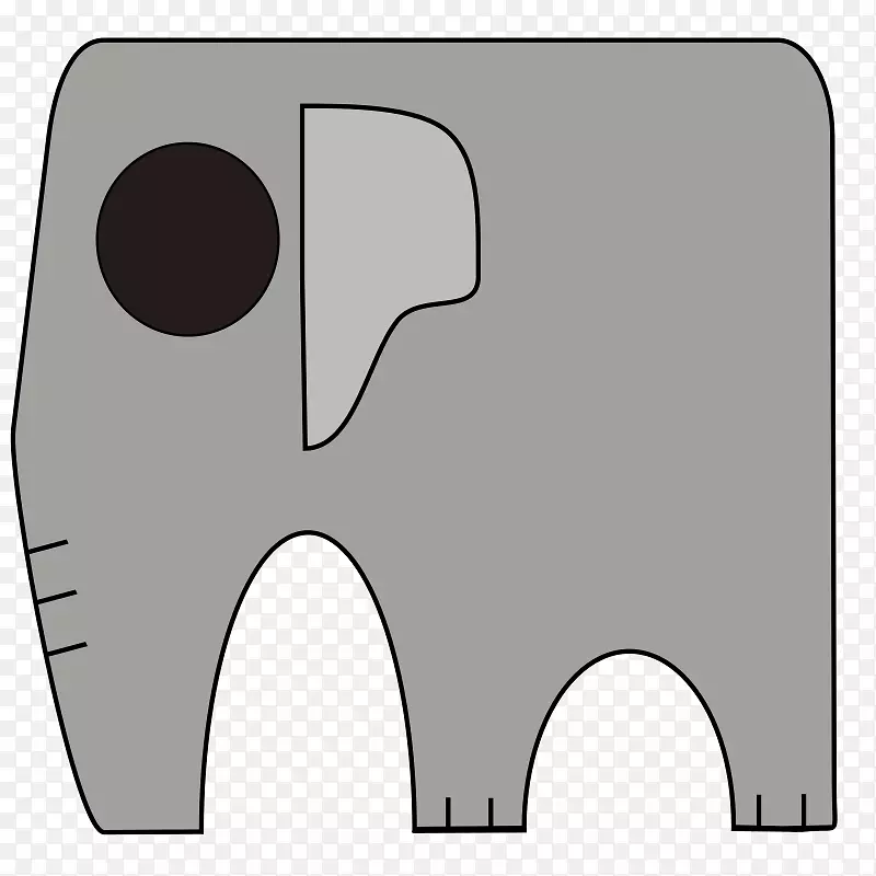 大象剪贴画图形插图图像-大象
