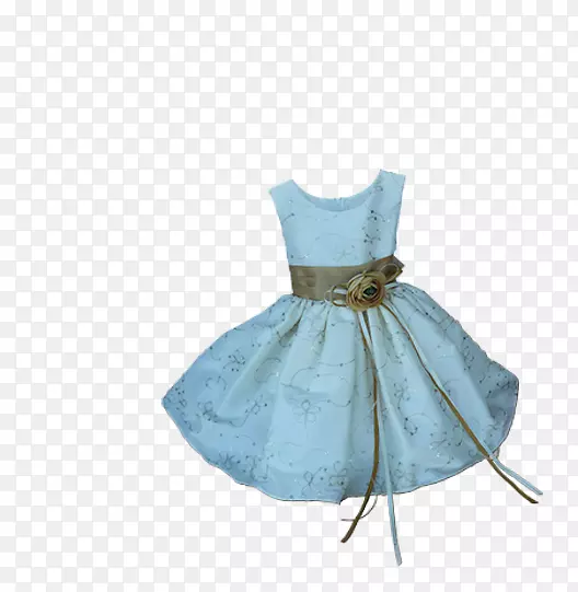 鸡尾酒礼服派对礼服婚纱-浅蓝色连衣裙