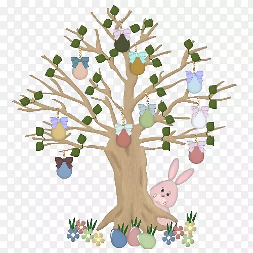 复活节兔子兔夹艺术-主办复活节